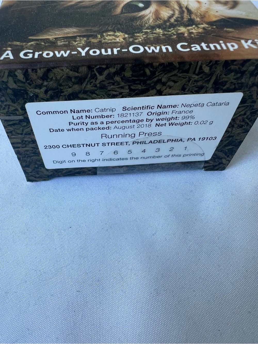 Cats on Catnip Grow Your Own Catnip Kit Cat Lover Gift Pet Kitten